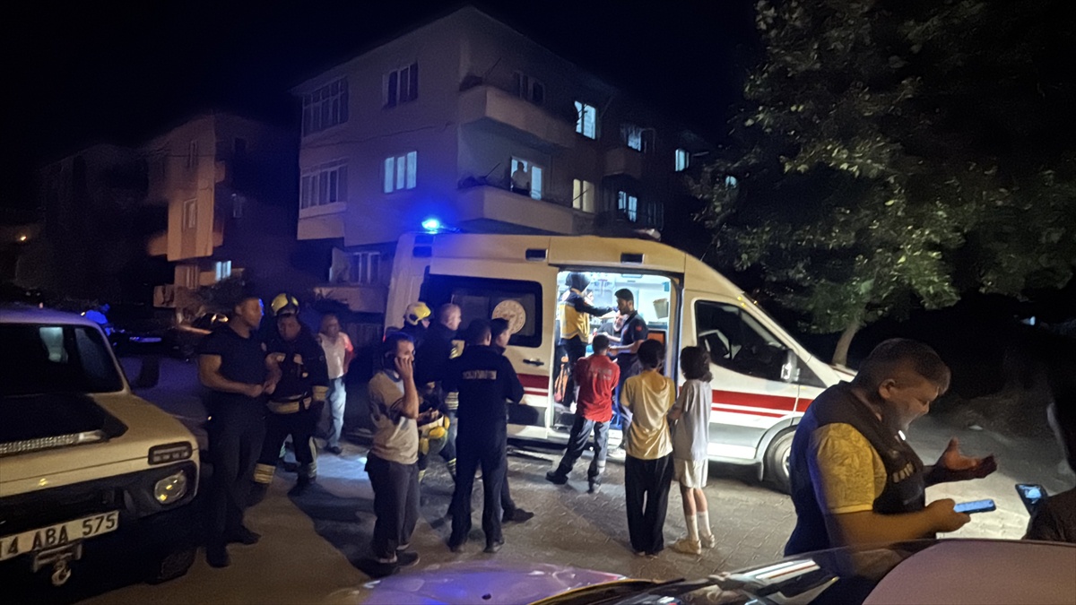 Bolu\'da Tencere Yangını, Çift Hastaneye Kaldırıldı
