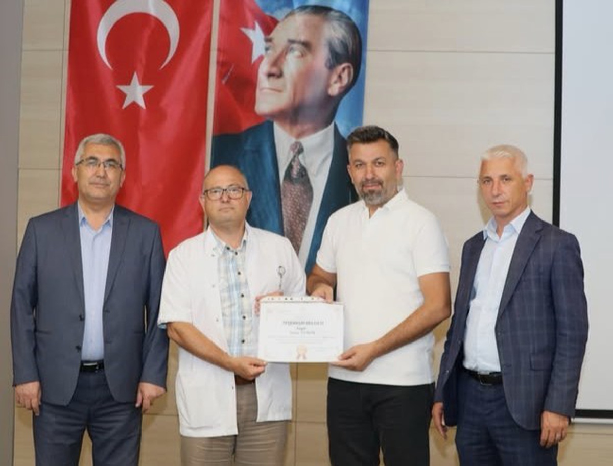 İshak Orman\'a Teşekkür Belgesi