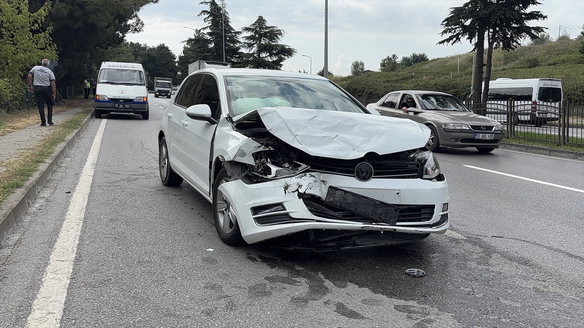 Samsun\'da Trafik Kazası: 1 Yaralı