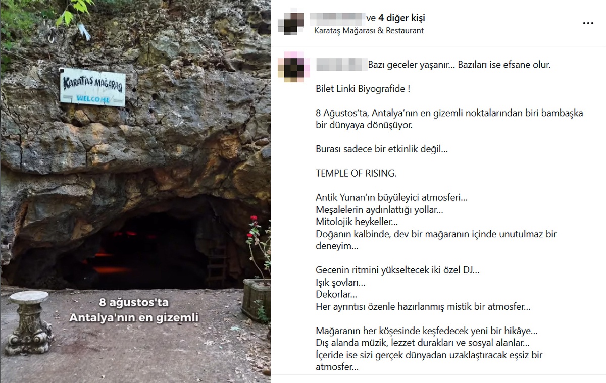 Tekno partilerle gündeme gelen Karataş Mağarası\'nın koruma grubu yeniden belirleniyor