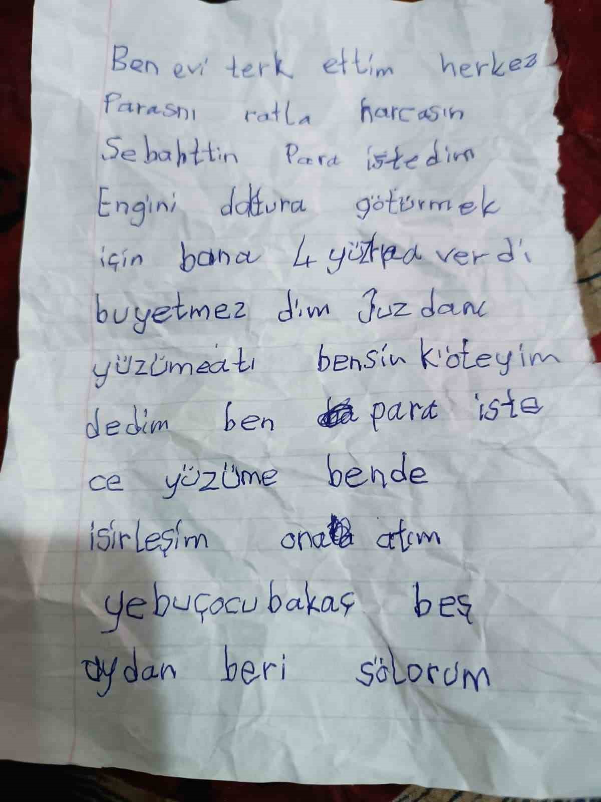 Alzheimer hastası kadın evden not bırakıp kayboldu