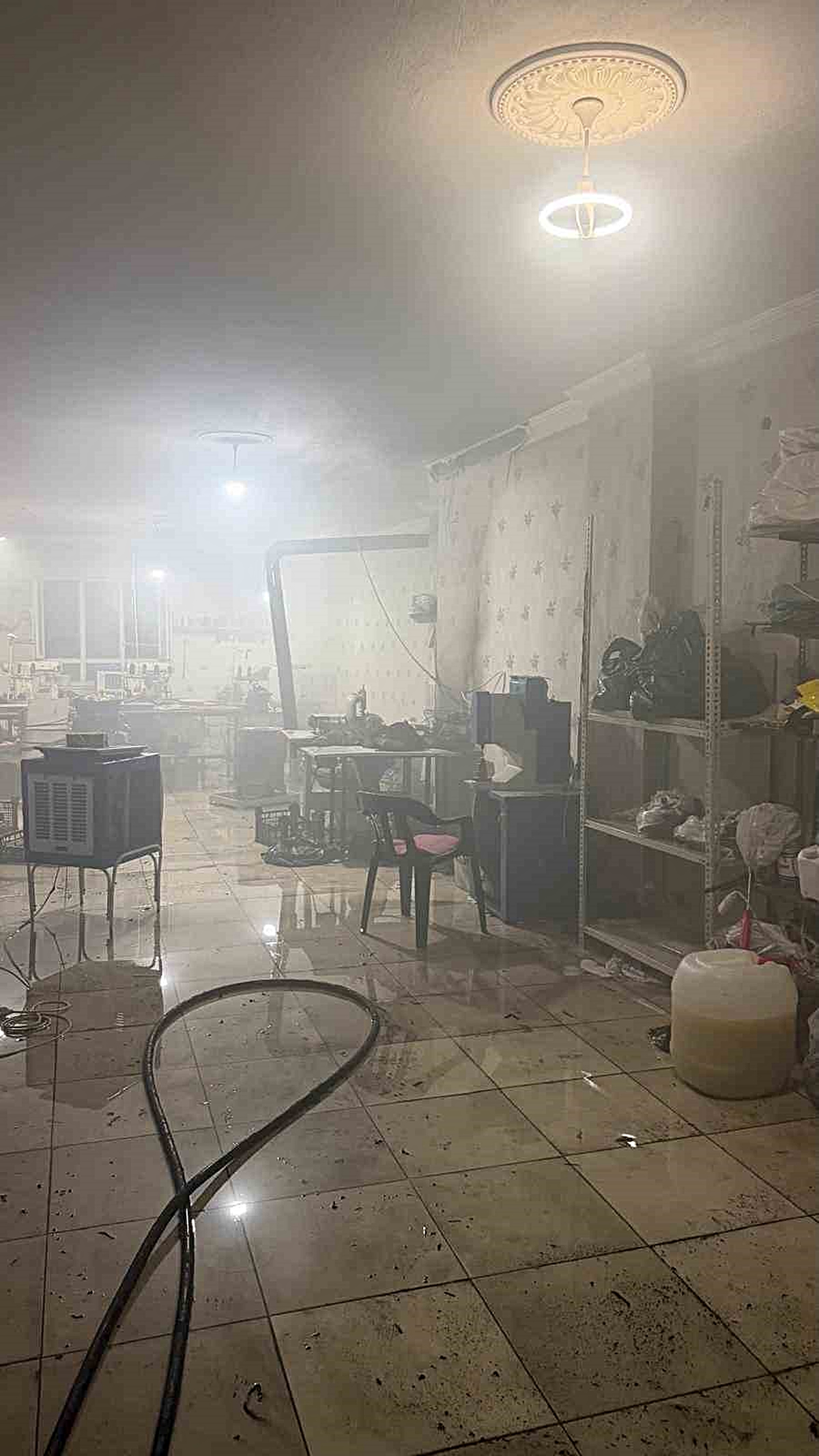 Batman’da tekstil atölyesinde çıkan yangın söndürüldü