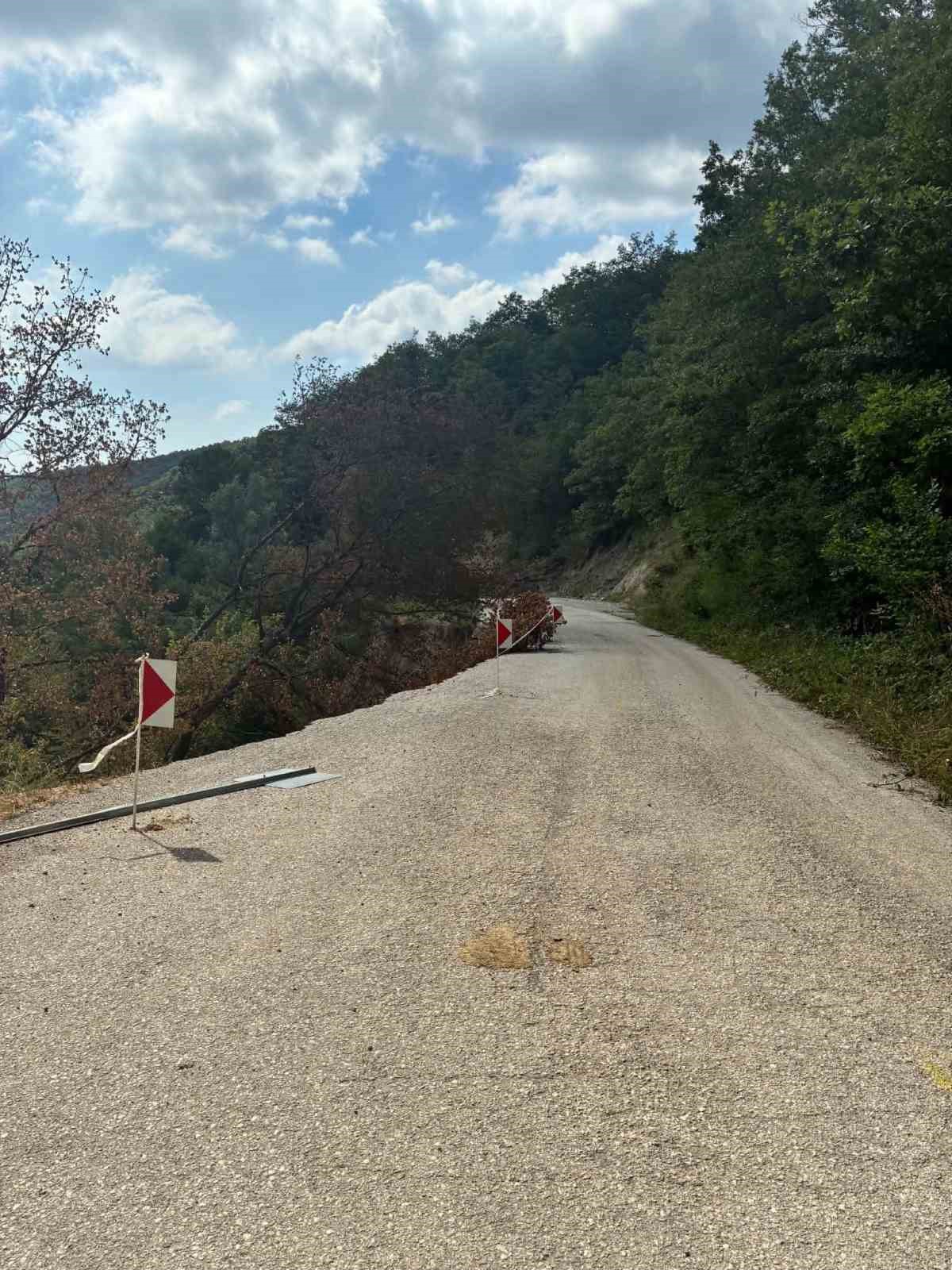 Bolu\'da Heyelan Ulaşımı Engelledi