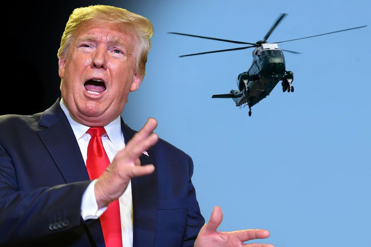 Trump\'ı taşıyan helikopterde ölüm tehlikesi! Ramak kala kurtuldu