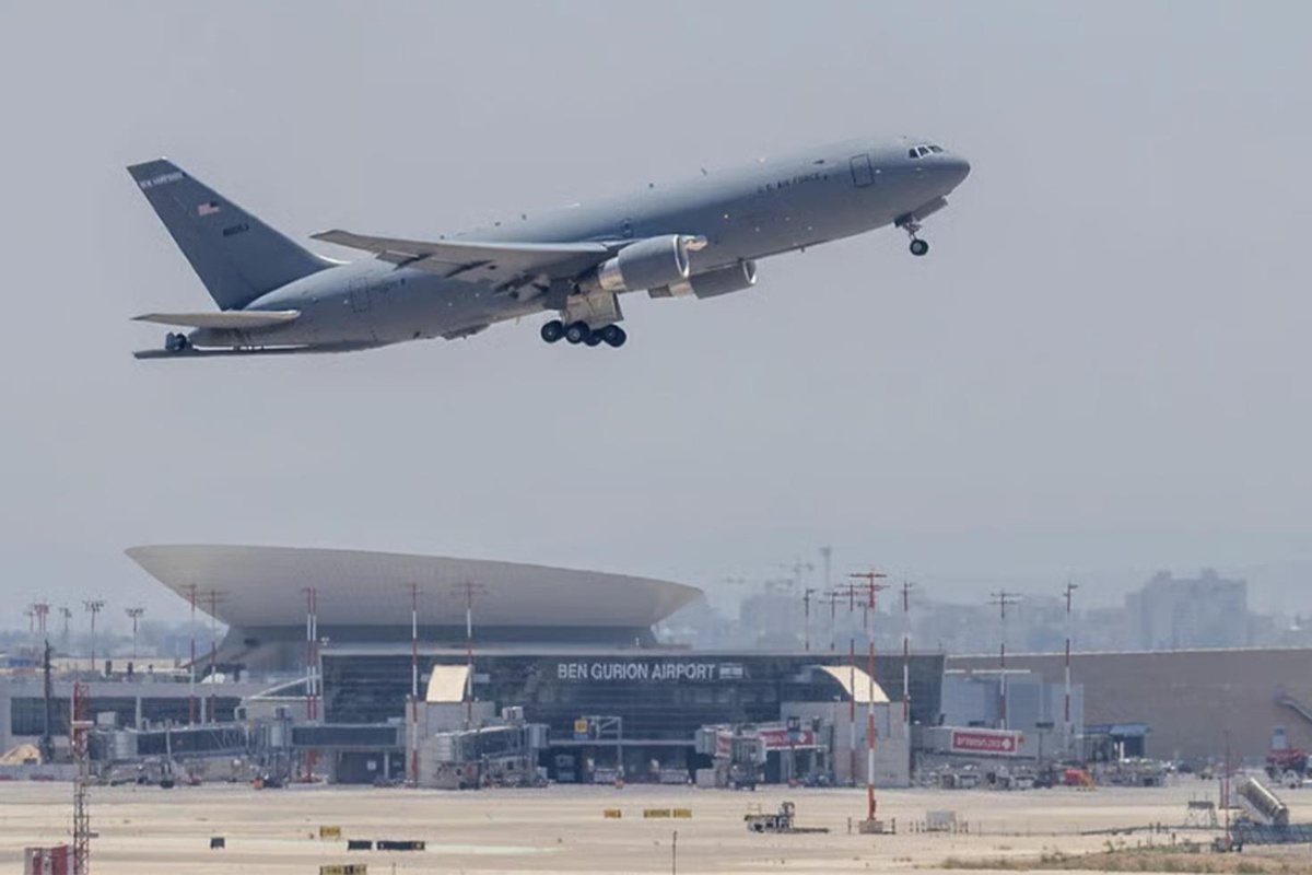 ABD Hava Kuvvetleri, Ben Gurion Havaalanı\'ndan yakıt ikmal uçaklarını çekmeye başladı