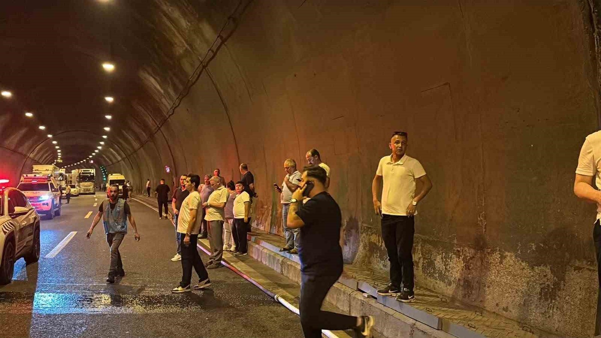 TEM Otoyolu\'nda Yangın: Araç Alev Aldı