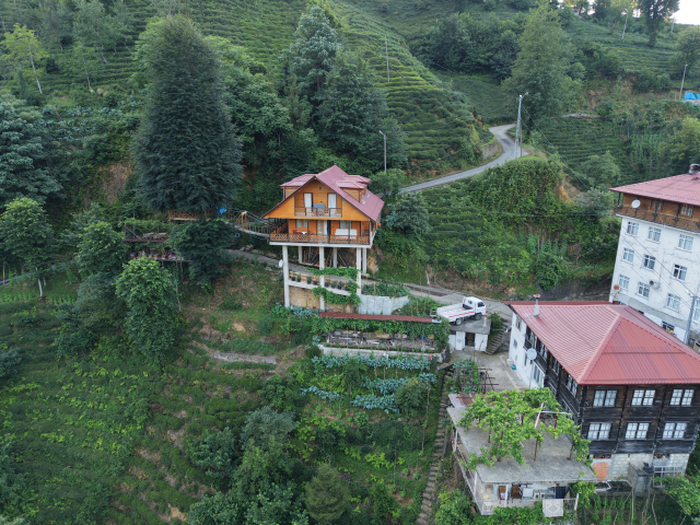 <a class='keyword-sd' href='/karadeniz/' title='Karadeniz'>Karadeniz</a>'in pratik zekası yine şaşırttı: Yolun 7.5 metre üstüne dev villa yaptı