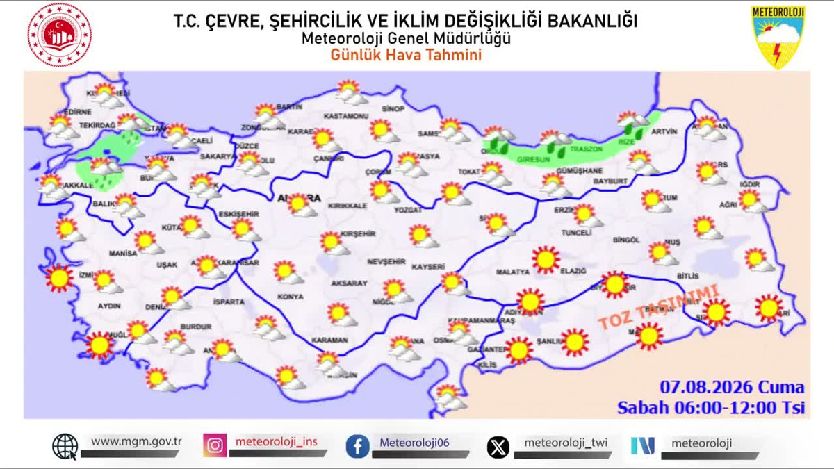 Güneydoğu Anadolu\'da Toz Taşınımı Uyarısı