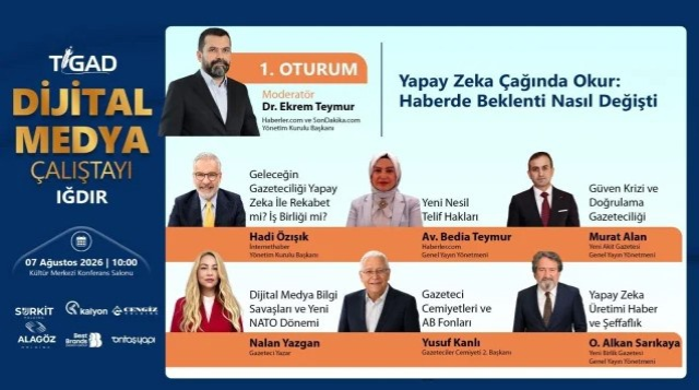 TİGAD 13. Dijital Medya Çalıştayı'nda ilk gün sona erdi! Gazeteciliğin geleceği Iğdır'da ele alındı