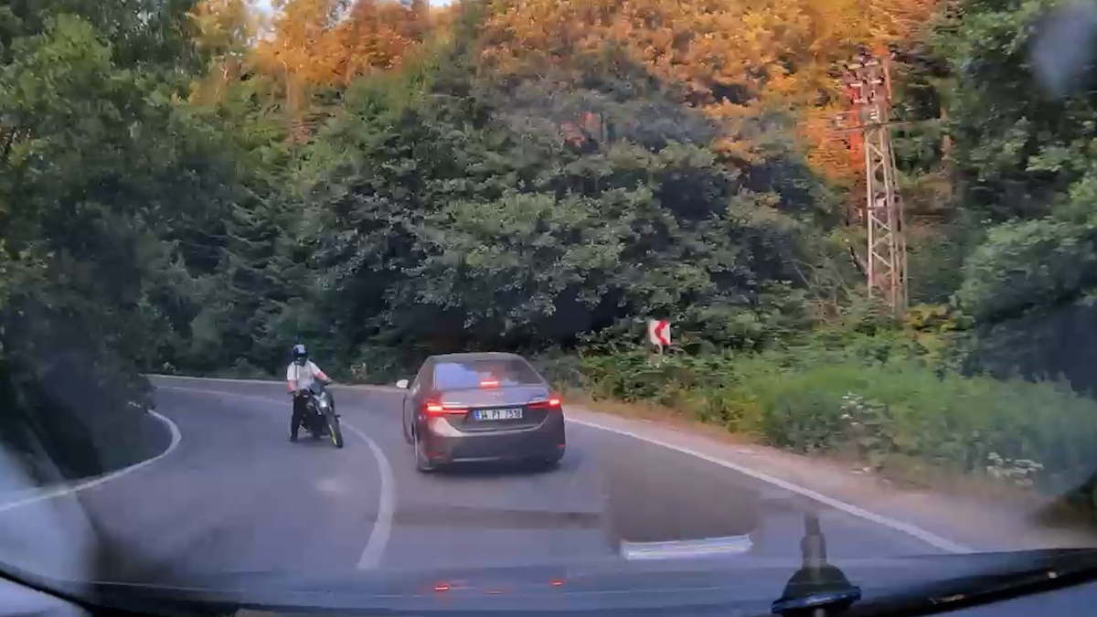 Bolu\'da Motosiklet Kazası