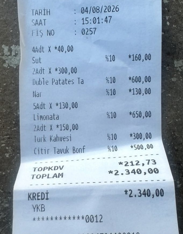 Çocukların sütünü hesaba ekleyen işletmeye 51 bin TL ceza kesildi