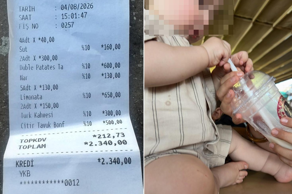 Çocukların sütünü hesaba ekleyen işletmeye 51 bin TL ceza kesildi