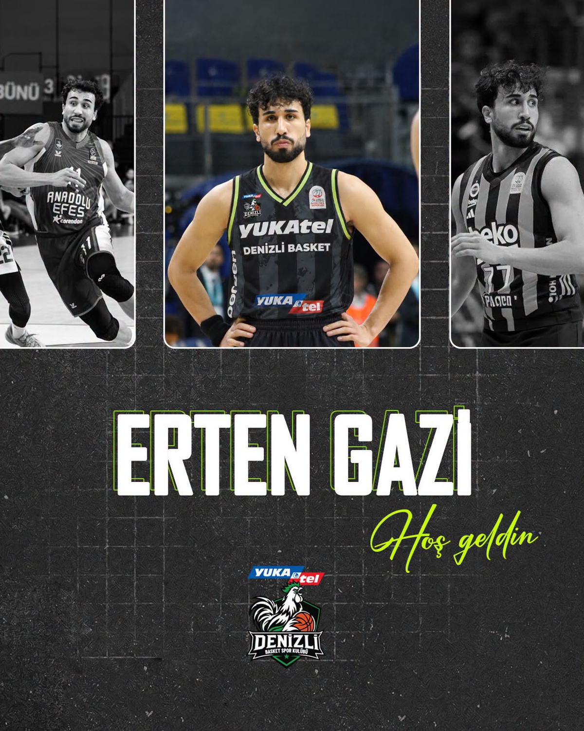 Denizli Basket, Erten Gazi\'yi Transfer Etti