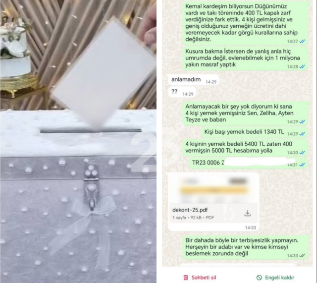 Düğün bitti, hesaplaşma başladı! Damadın misafirine attığı mesaj pes dedirtti
