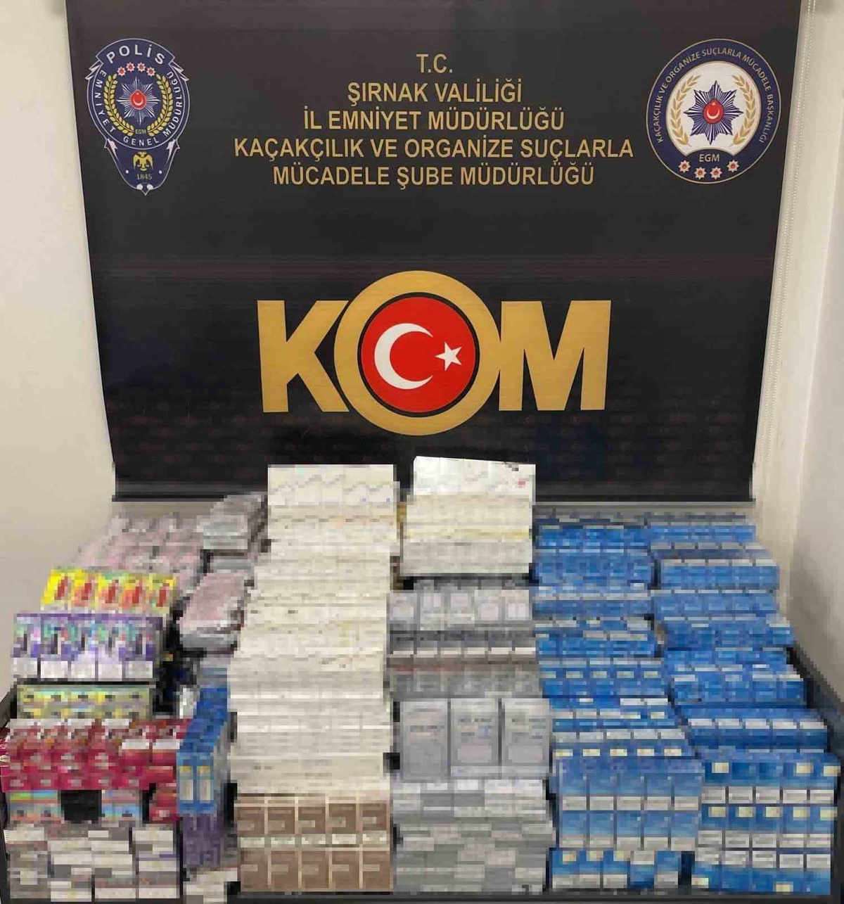 Şırnak\'ta 6.5 Milyon Lira Değerinde Kaçak Mal Ele Geçirildi
