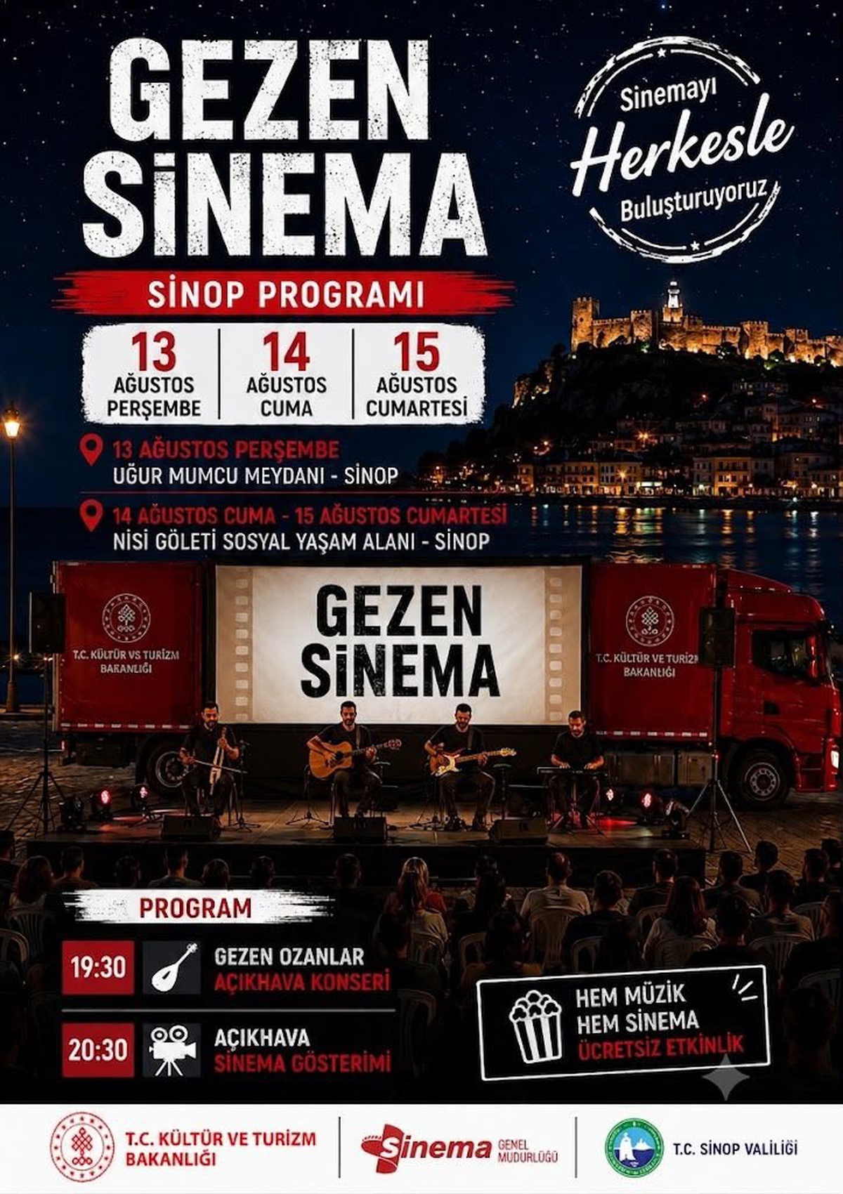 'Gezen Sinema' Sinoplularla Buluşuyor! gezen sinema sinop ta 20135756 amp