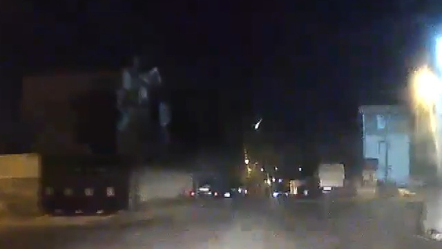 Büyükçekmece'de gök taşının düşme anı kamerada