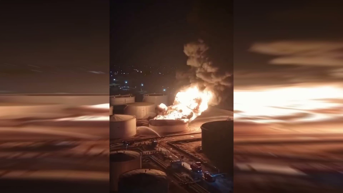 Libya\'da Rafineriye İHA Saldırısı: Yangın Çıktı