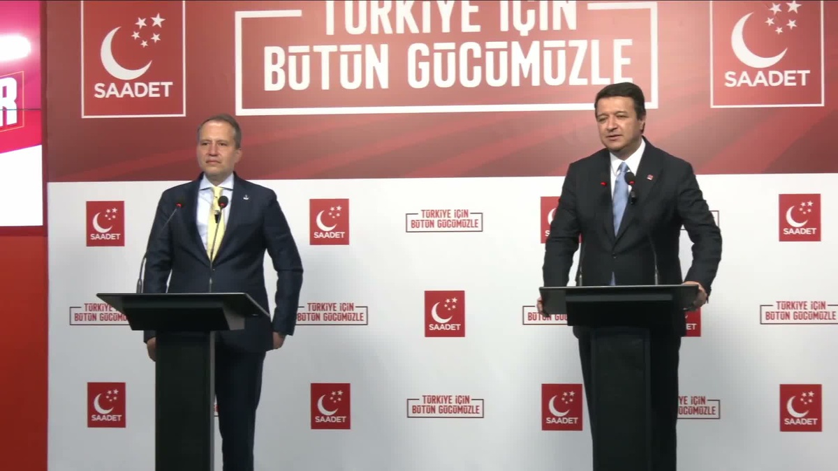 Saadet ve Yeniden Refah\'tan Siyasi Birlik Mesajı