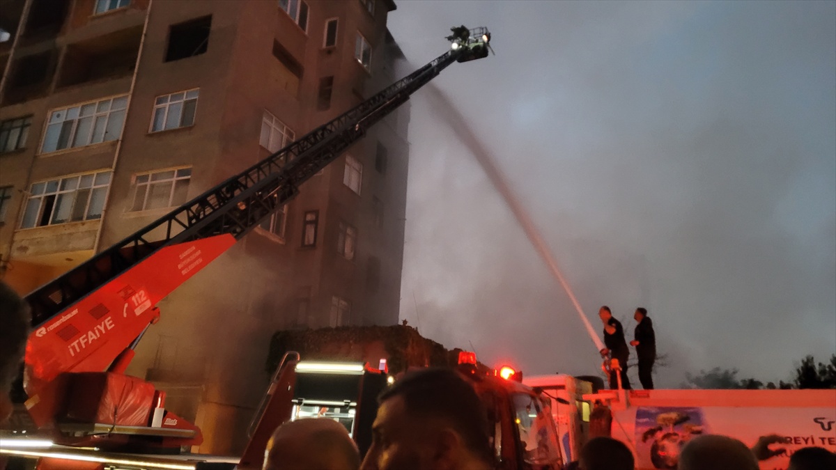 Tekkeköy\'de Tüp Deposu Yangını