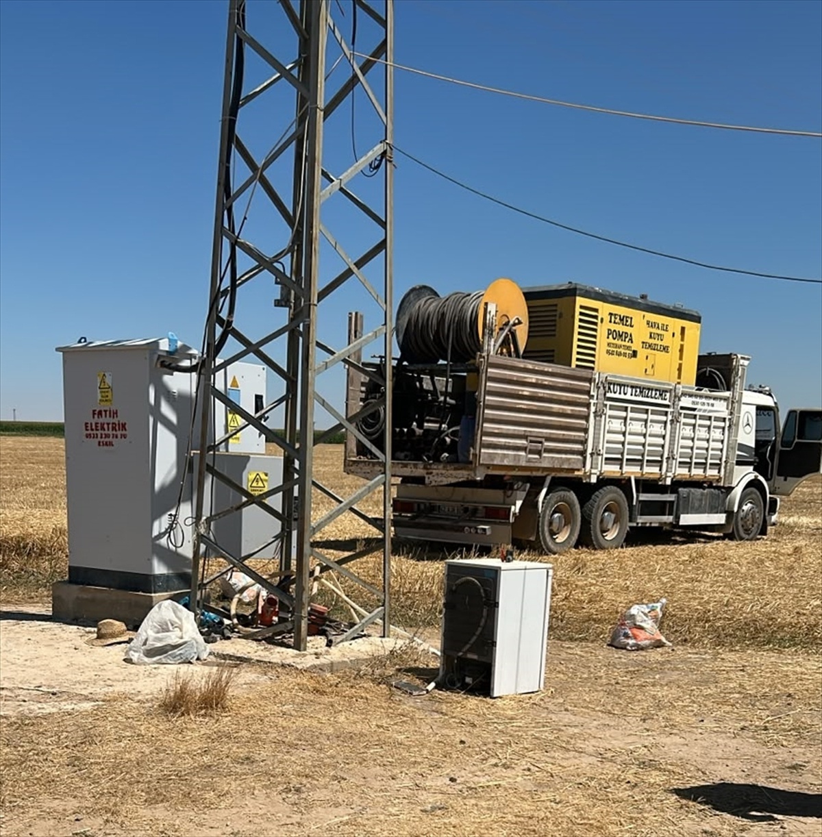 Aksaray\'da İşçi Elektrik Akımına Kapıldı