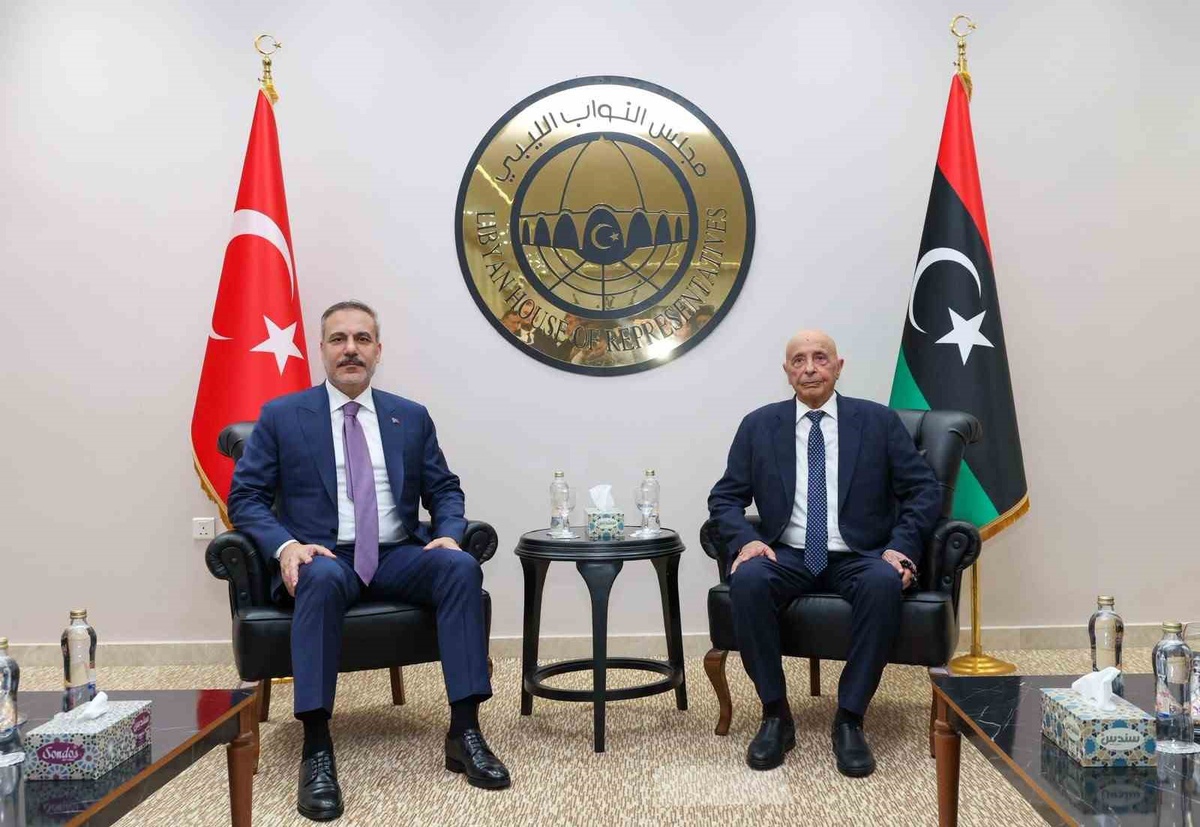 Hakan Fidan, Libya\'da Agila Salih ile görüştü