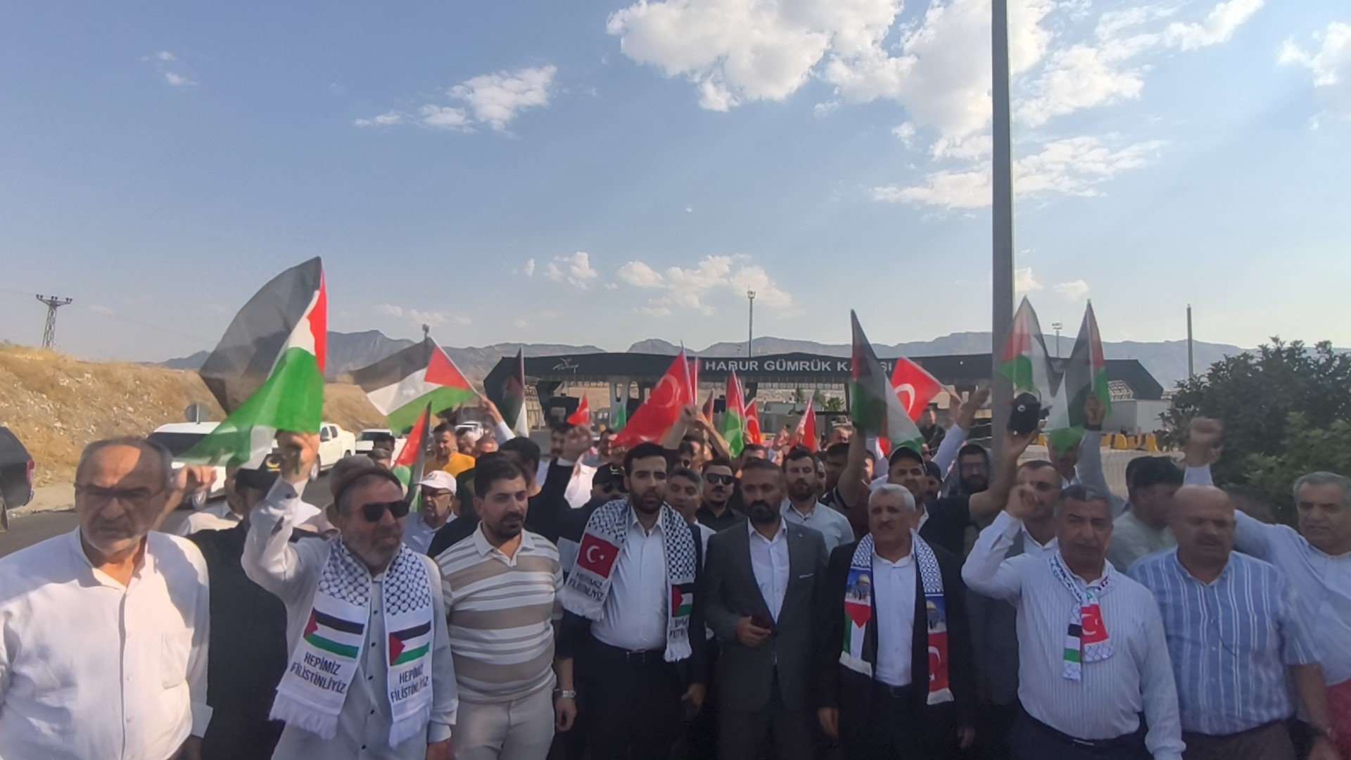 Şırnak'tan Filistin Konvoyuna Tepki