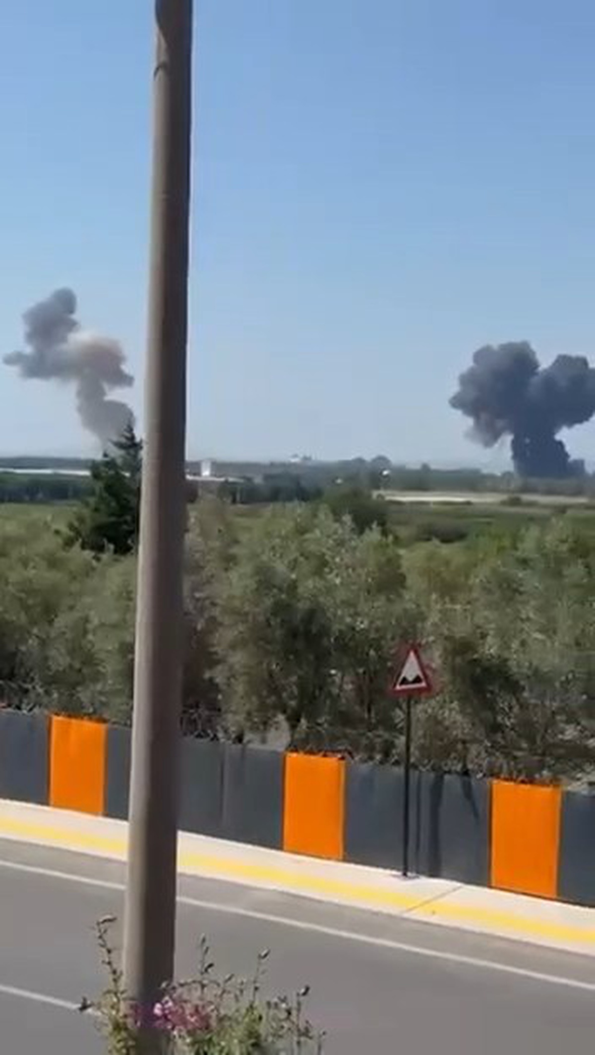 Yalova\'da F16 Uçağı Kaza Yaptı