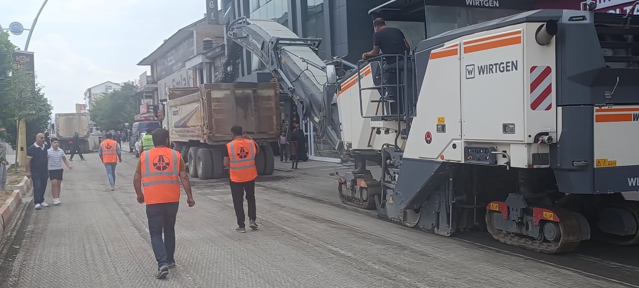Ağrı'da Kağızman Caddesi Yenileniyor