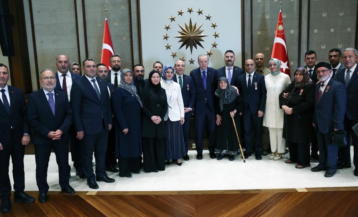 Erdoğan, Şehit Aileleri ve Gazileri Kabul Etti