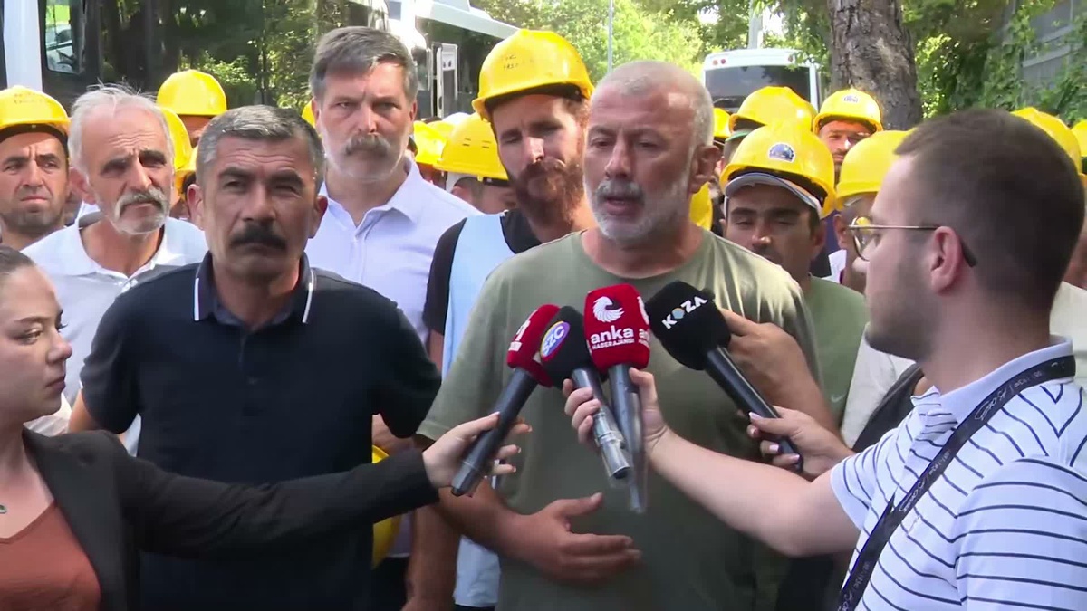 Madencilerin Eylemine Polis Müdahalesi