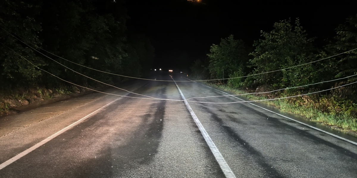 Giresun\'da Sağanak Nedeniyle Yol Kapandı