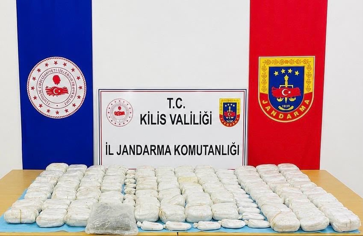 Kilis\'te 90,5 kg Uyuşturucu Ele Geçirildi