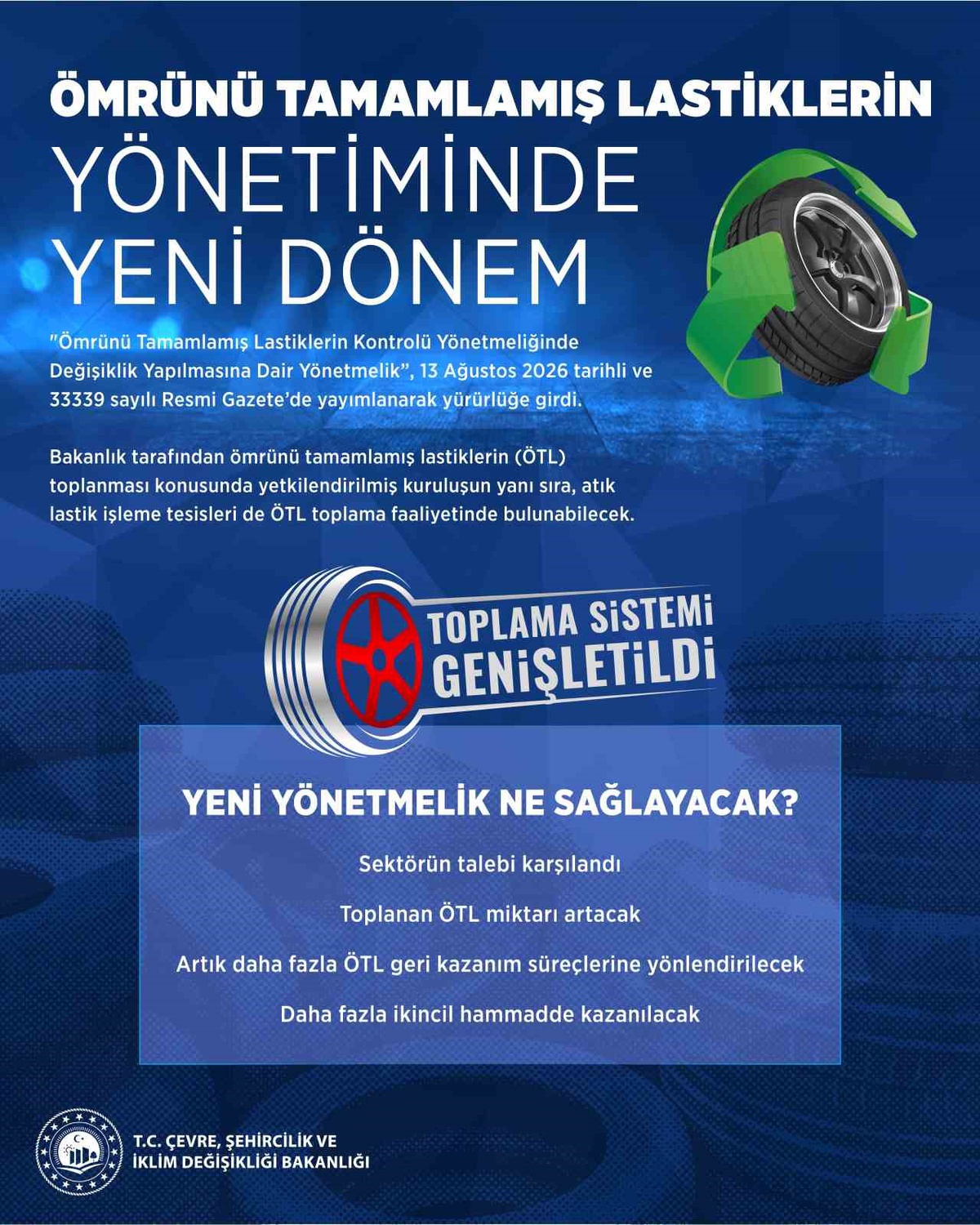 ÖTL Toplama Yönetmeliğine Değişiklik