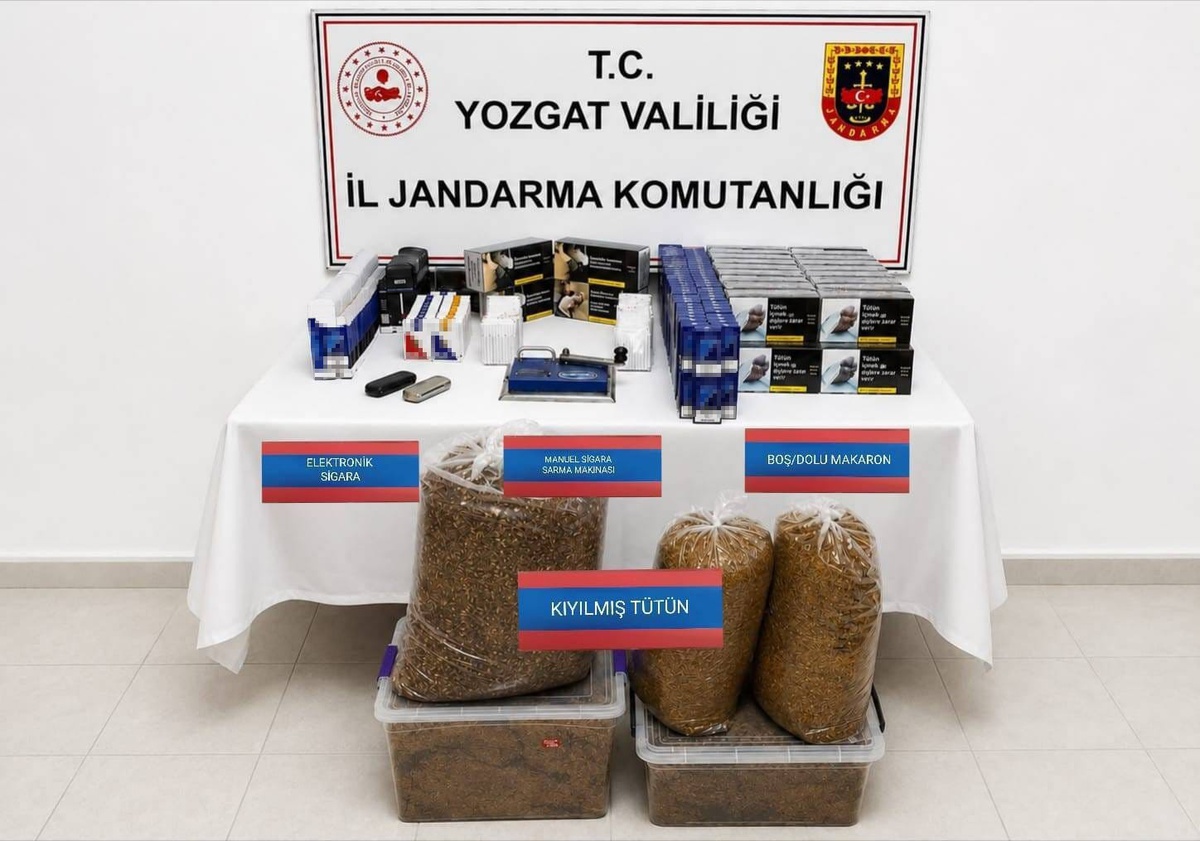 Yozgat\'ta kaçak tütün operasyonu