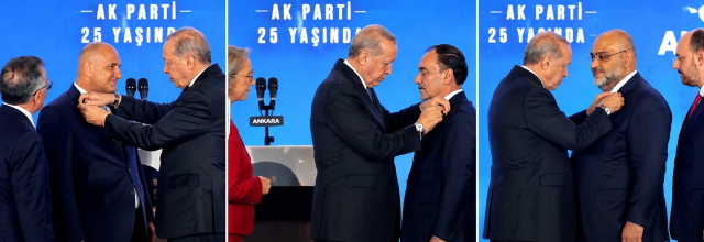 3 milletvekili daha AK Parti'ye katıldı! Rozetlerini Cumhurbaşkanı Erdoğan bizzat taktı