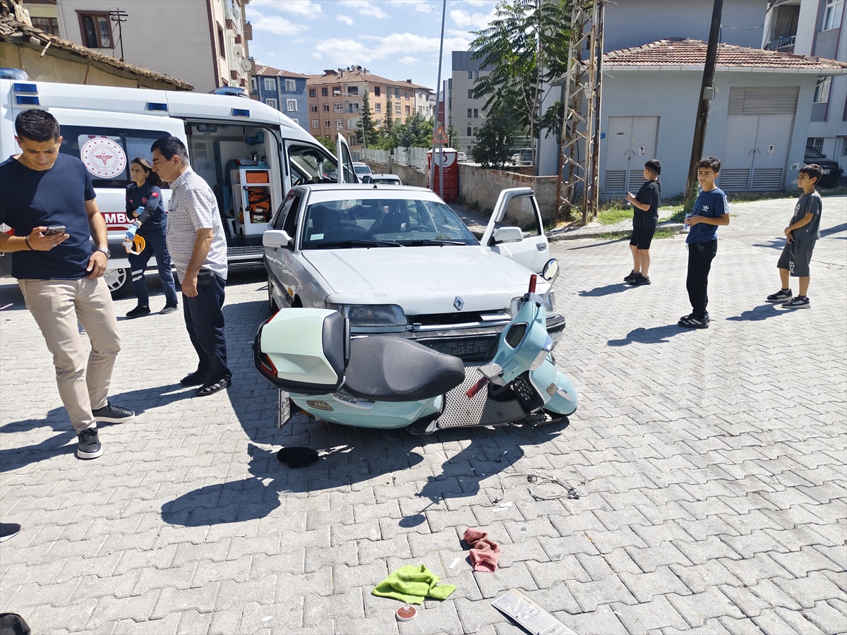 13 Yaşındaki Motosiklet Sürücüsü Yaralandı