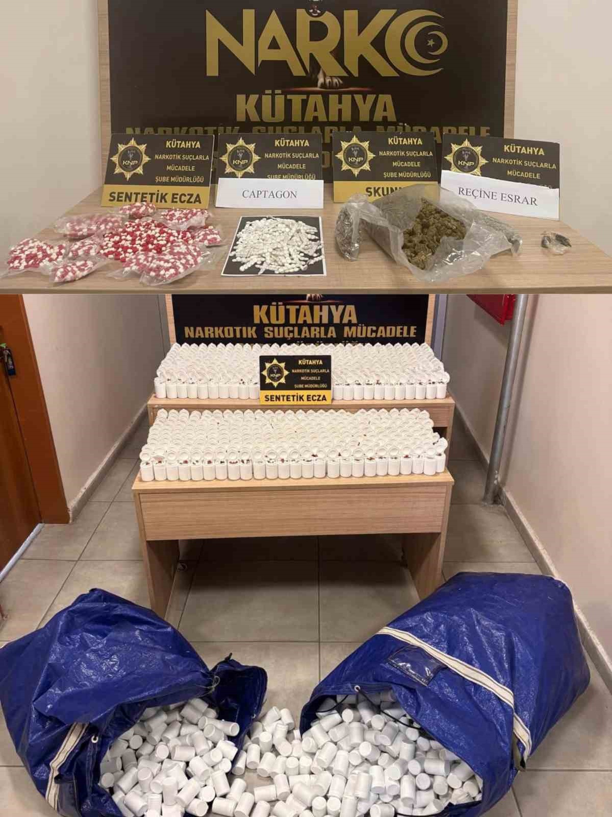 Kütahya\'da Uyuşturucu Operasyonu: 106 Bin Hap Ele Geçirildi