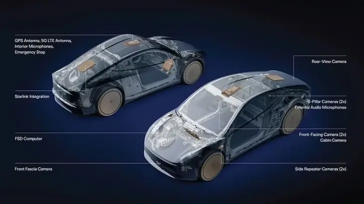 Tesla\'nın Cybercab\'i Starlink ile güçlendi