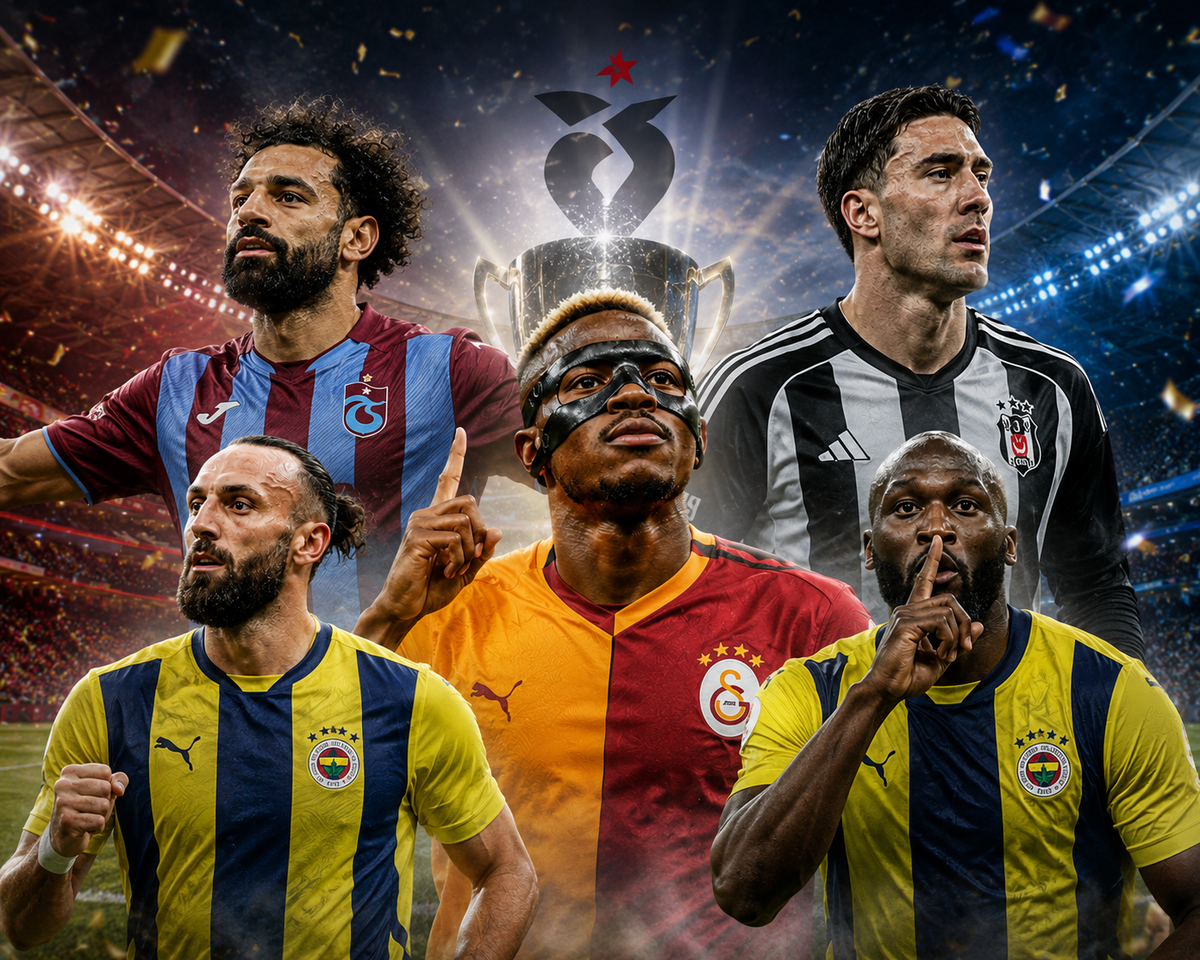Yapay zeka Süper Lig'in gol kralını şimdiden açıkladı! Osimhen, Vlahovic, Lukaku, Onuachu...
