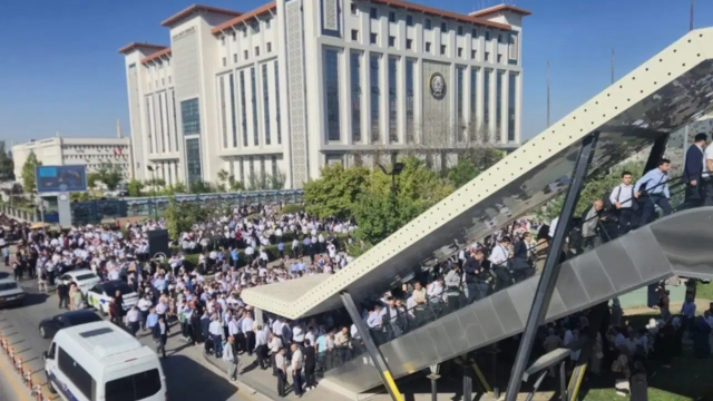 Alihan Kuriş Ankara'ya getirildi, 'Süleymancılar' destek için Başkent Millet Bahçesi'nde toplandı