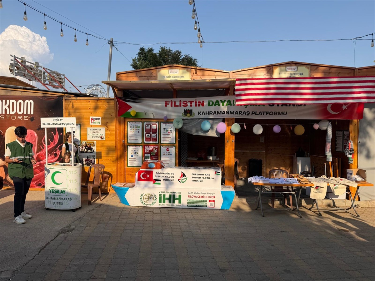 Kahramanmaraş\'ta Filistin Dayanışma Standı Açıldı
