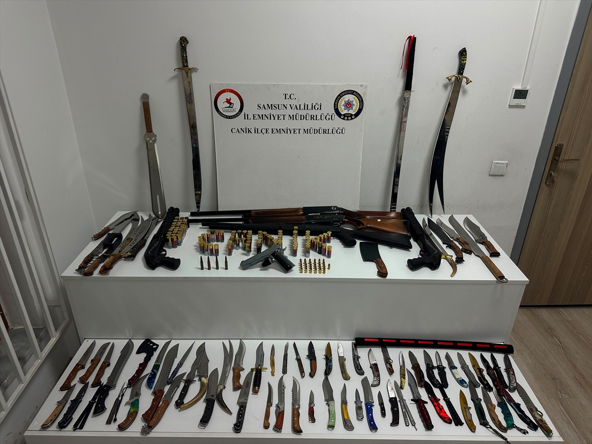 Samsun\'da Ruhsatsız Silah Operasyonu
