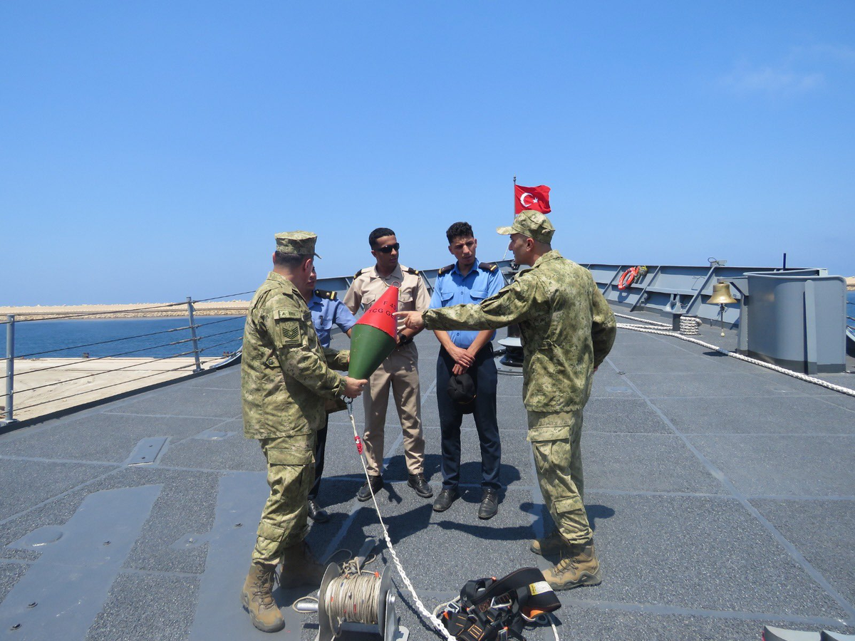 TCG Gemlik\'ten Libya\'ya Eğitim