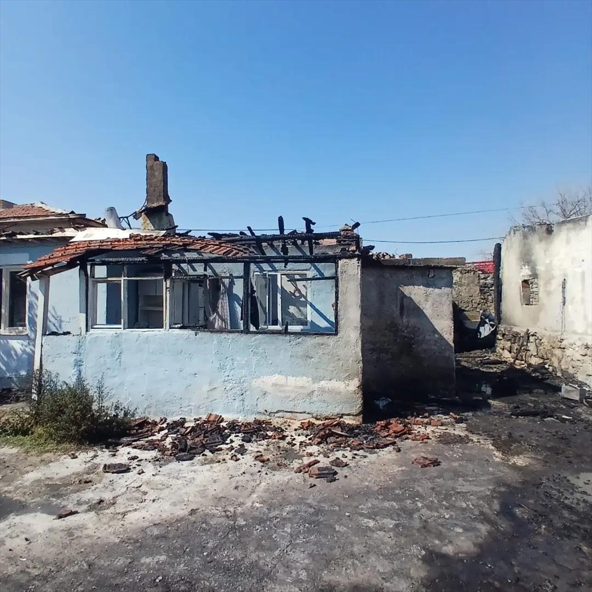 Eskişehir\'de Ev Yangını