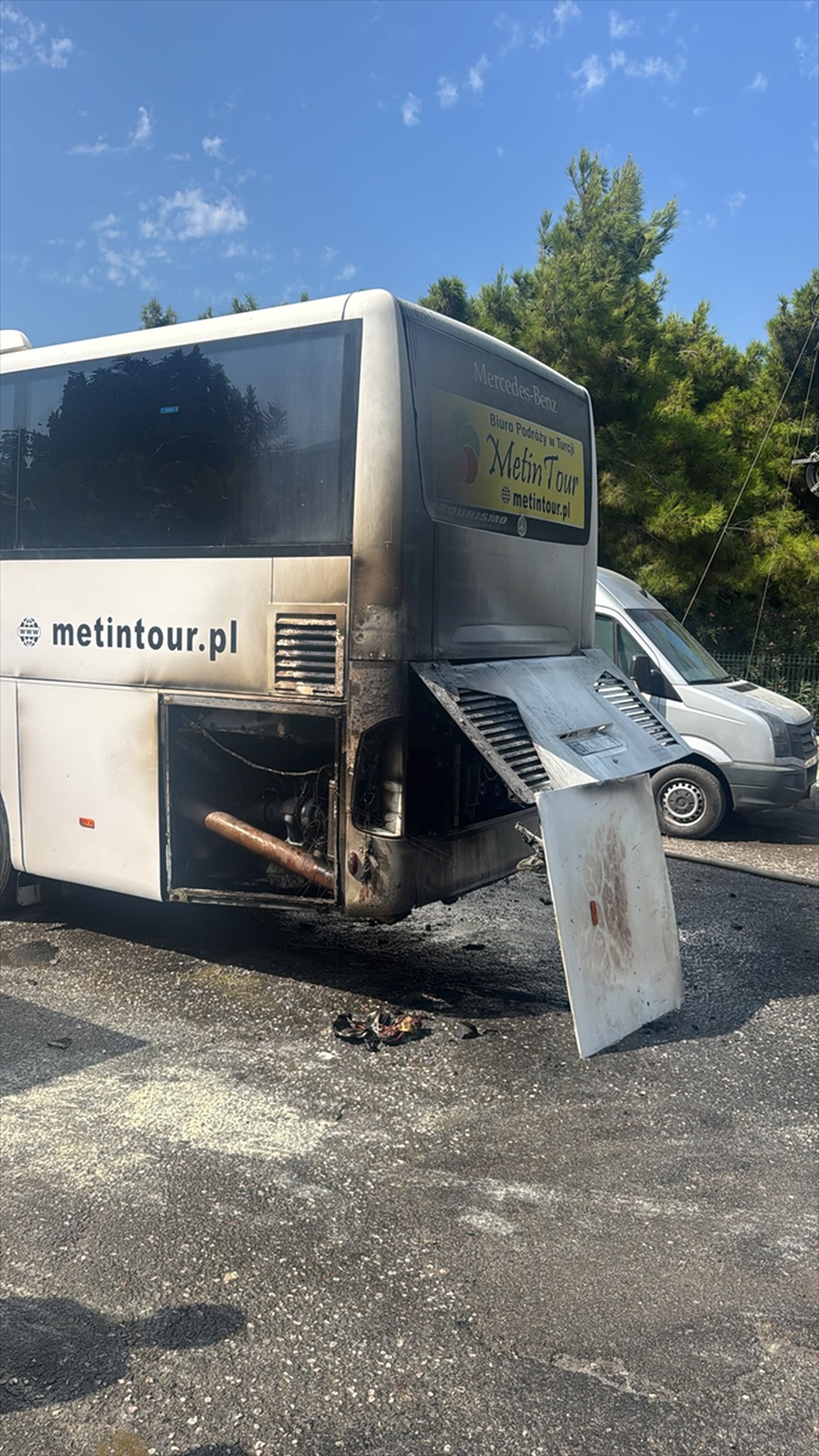Alanya\'da Otobüs Yangını
