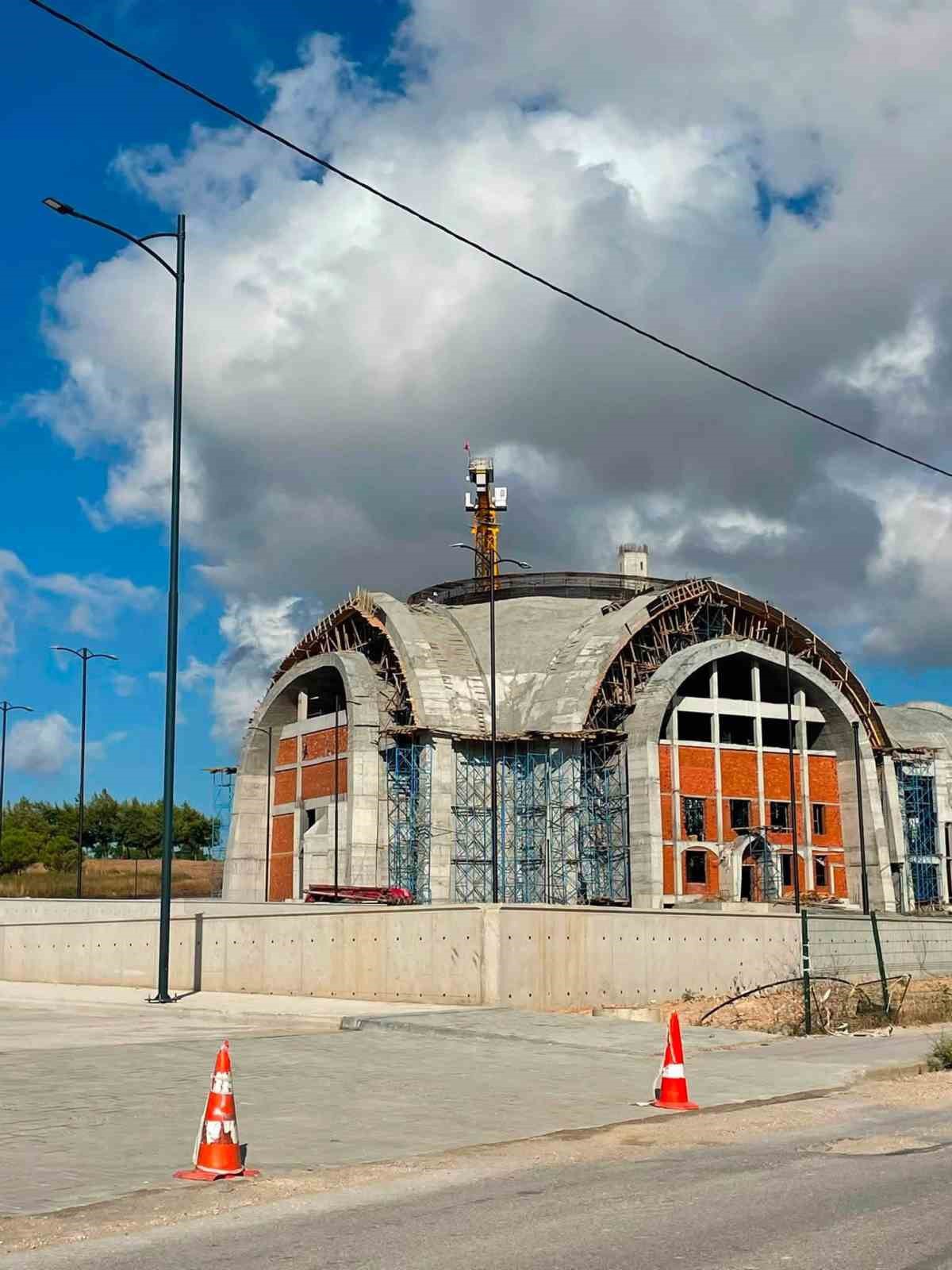 Üniversite Camii İnşaatı İncelendi