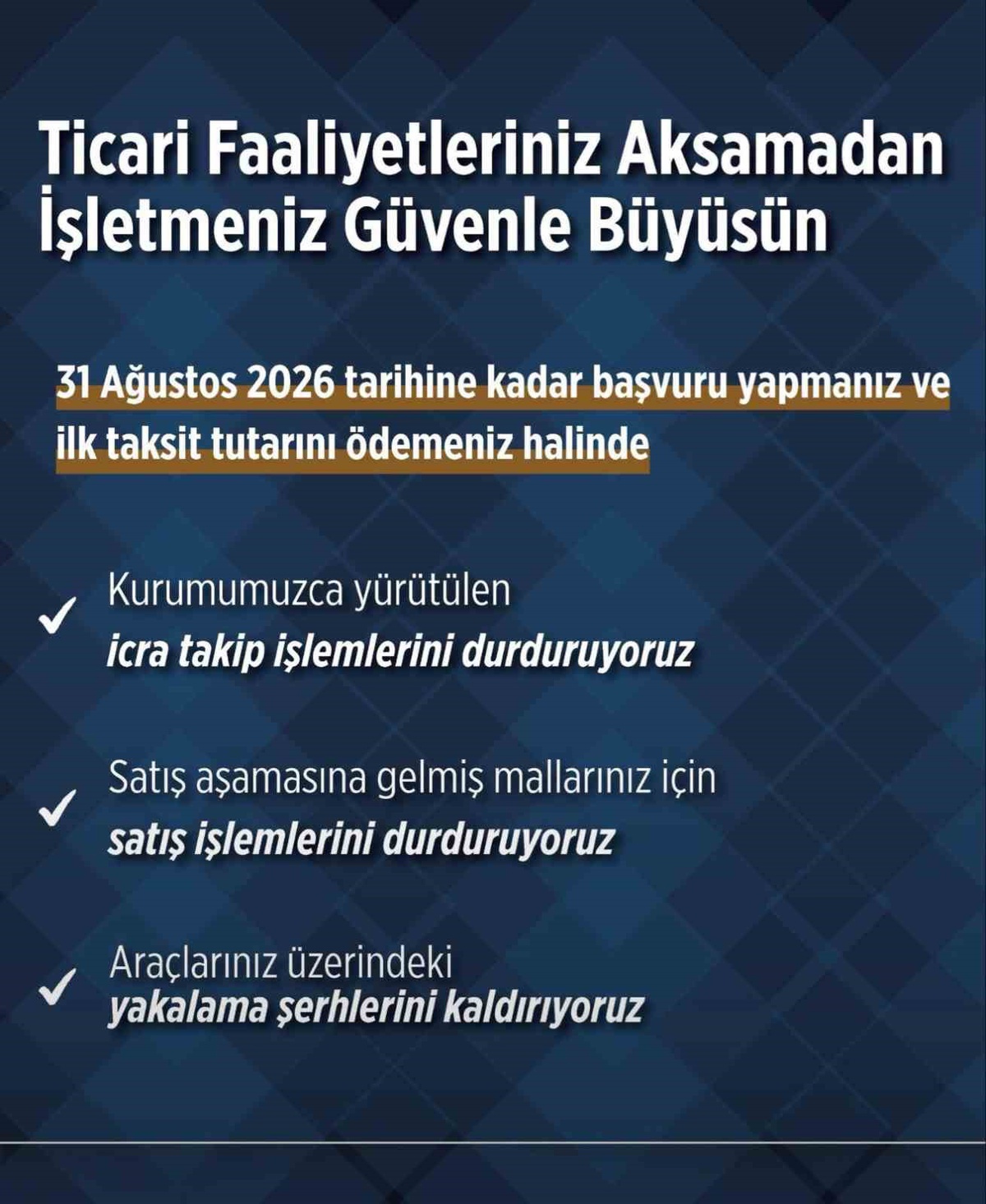SGK tecillerinde 31 Ağustos 2026’ya kadar geçerli kolaylıklar