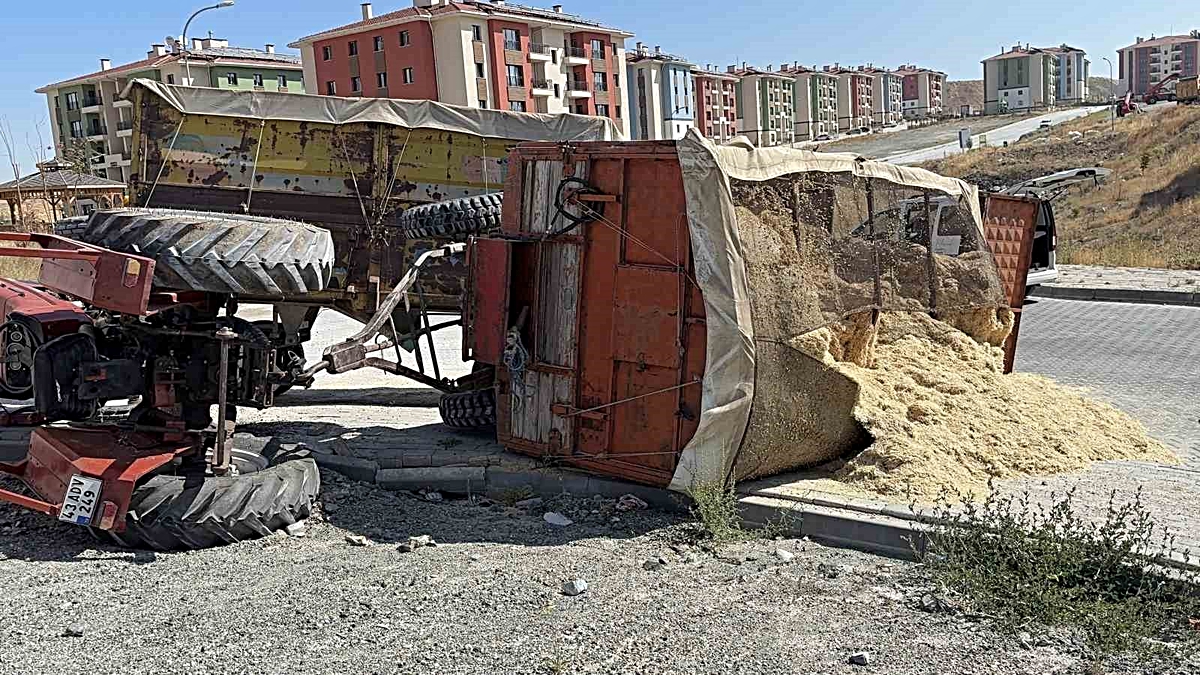 Kütahya\'da Traktör Devrildi: Sürücü Yaralandı