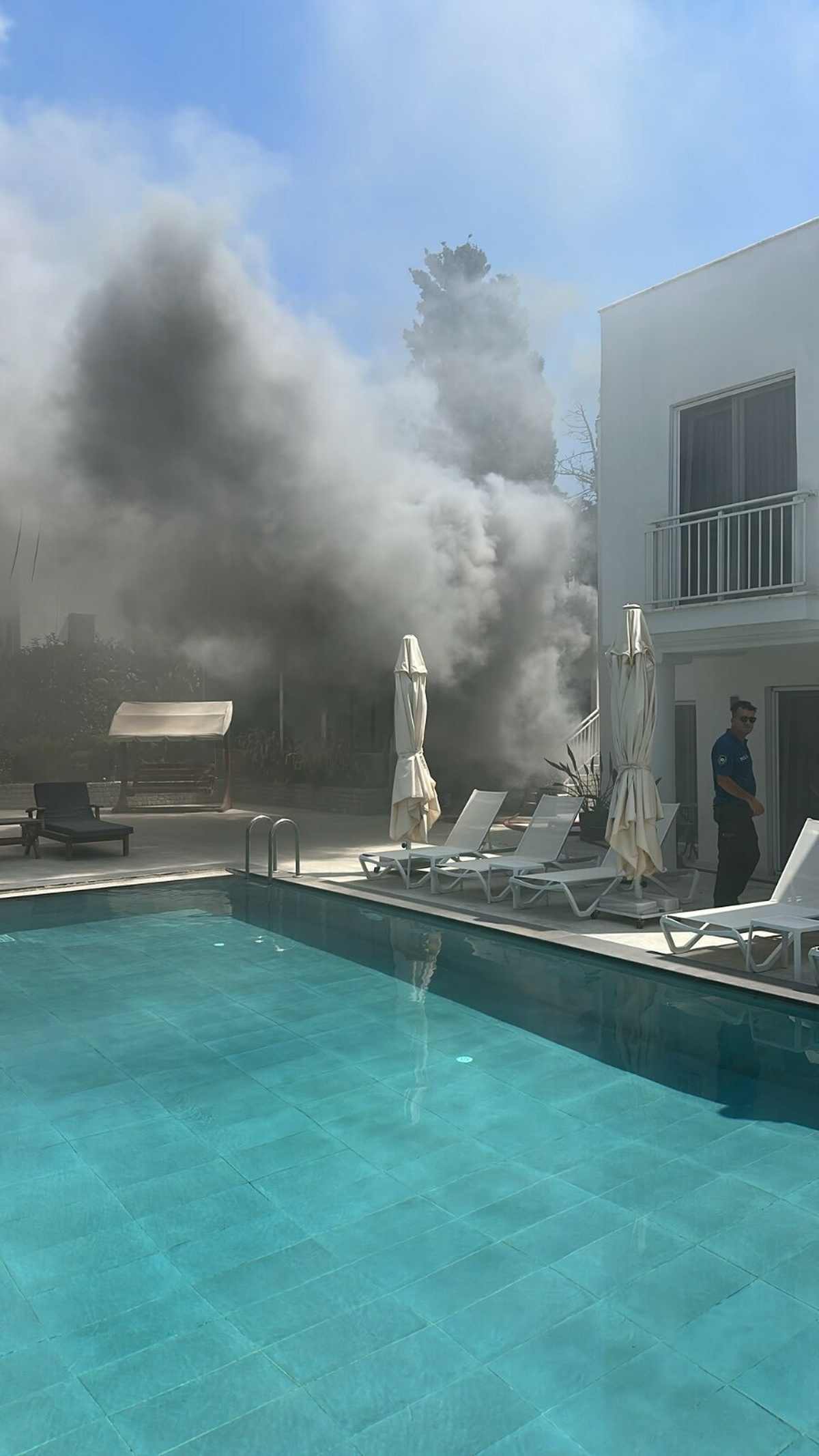 Bodrum\'da Otel Yangını